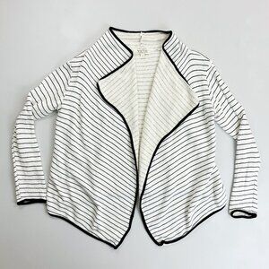 VALLN L.A. Striped Open Cardigan Sweater Small Soft Cozy Lounge Draped